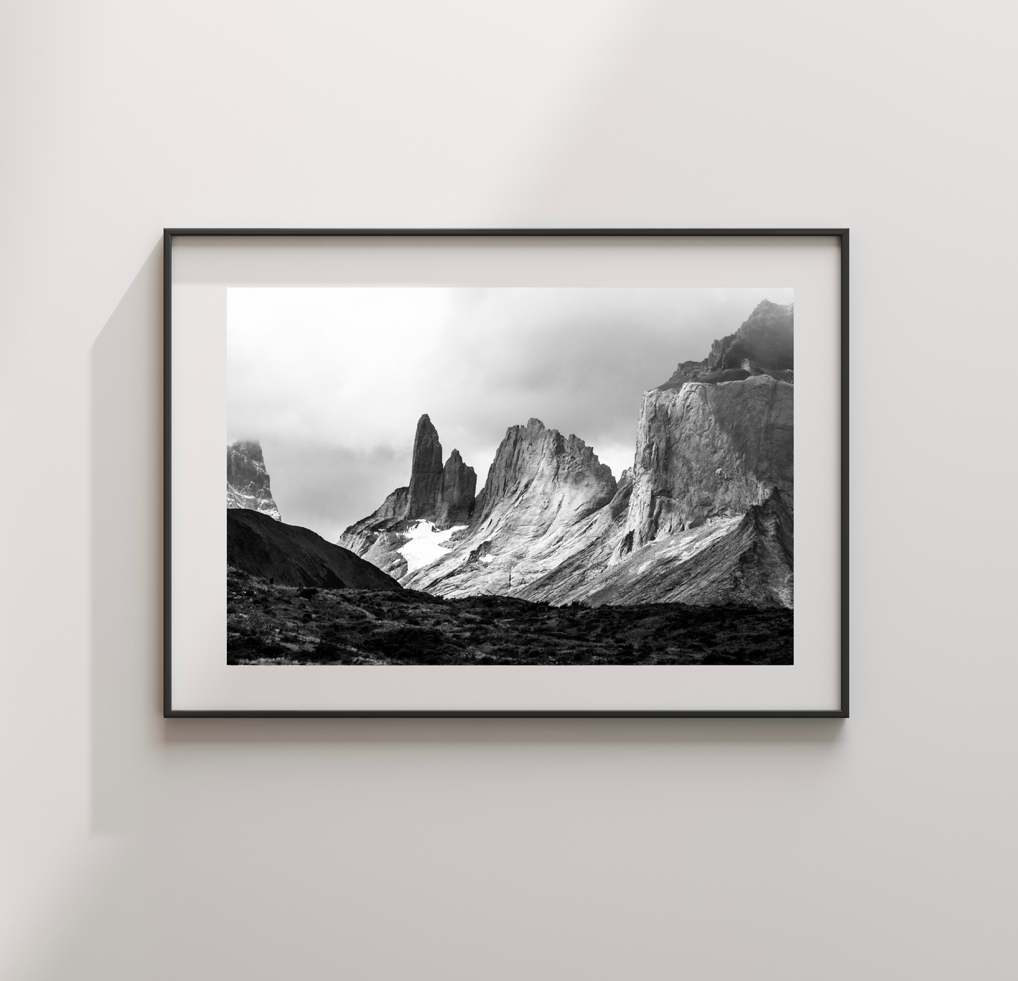 Fotografía Torres Del Paine (Blanco y Negro)