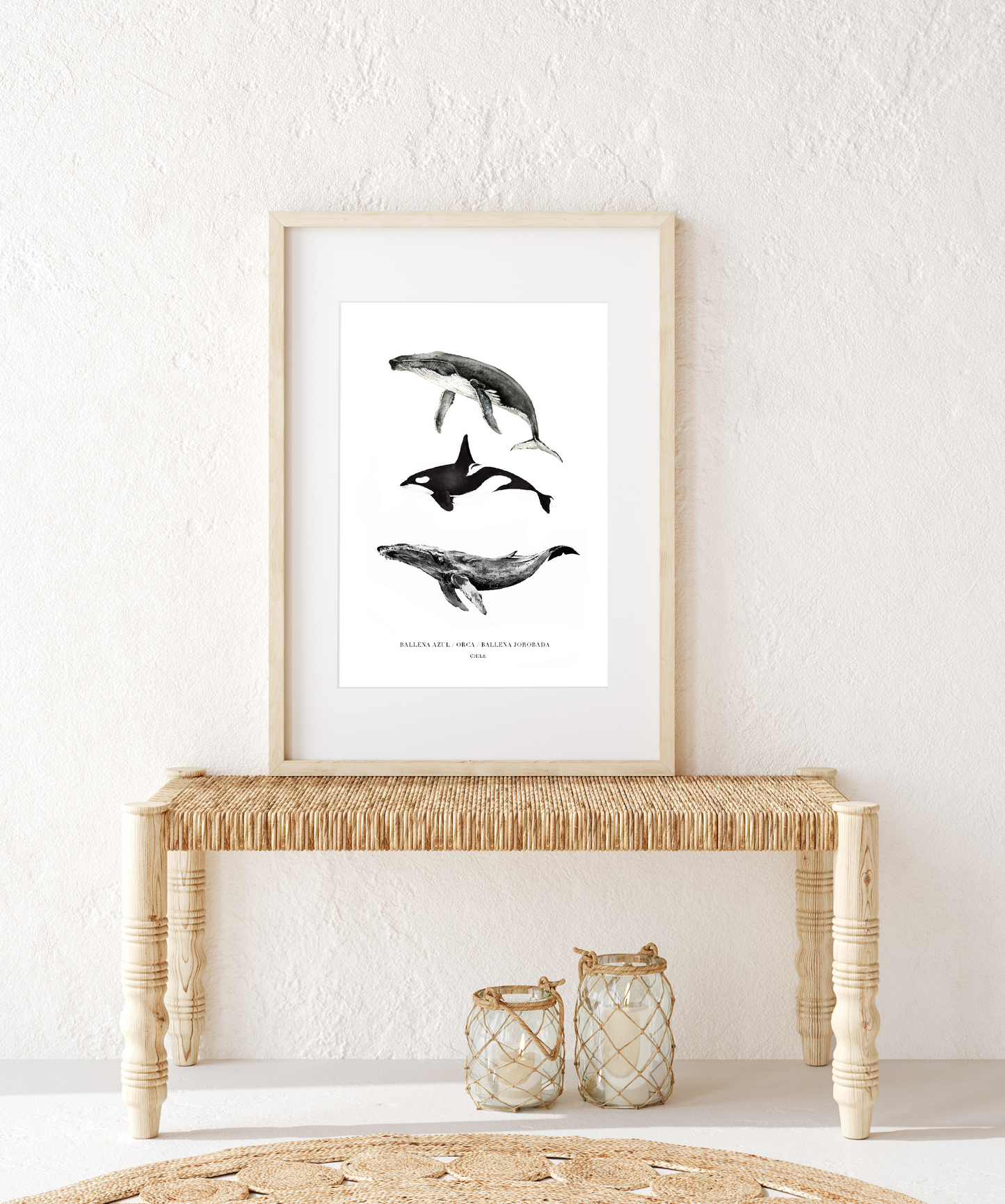 Lámina Tres Ballenas