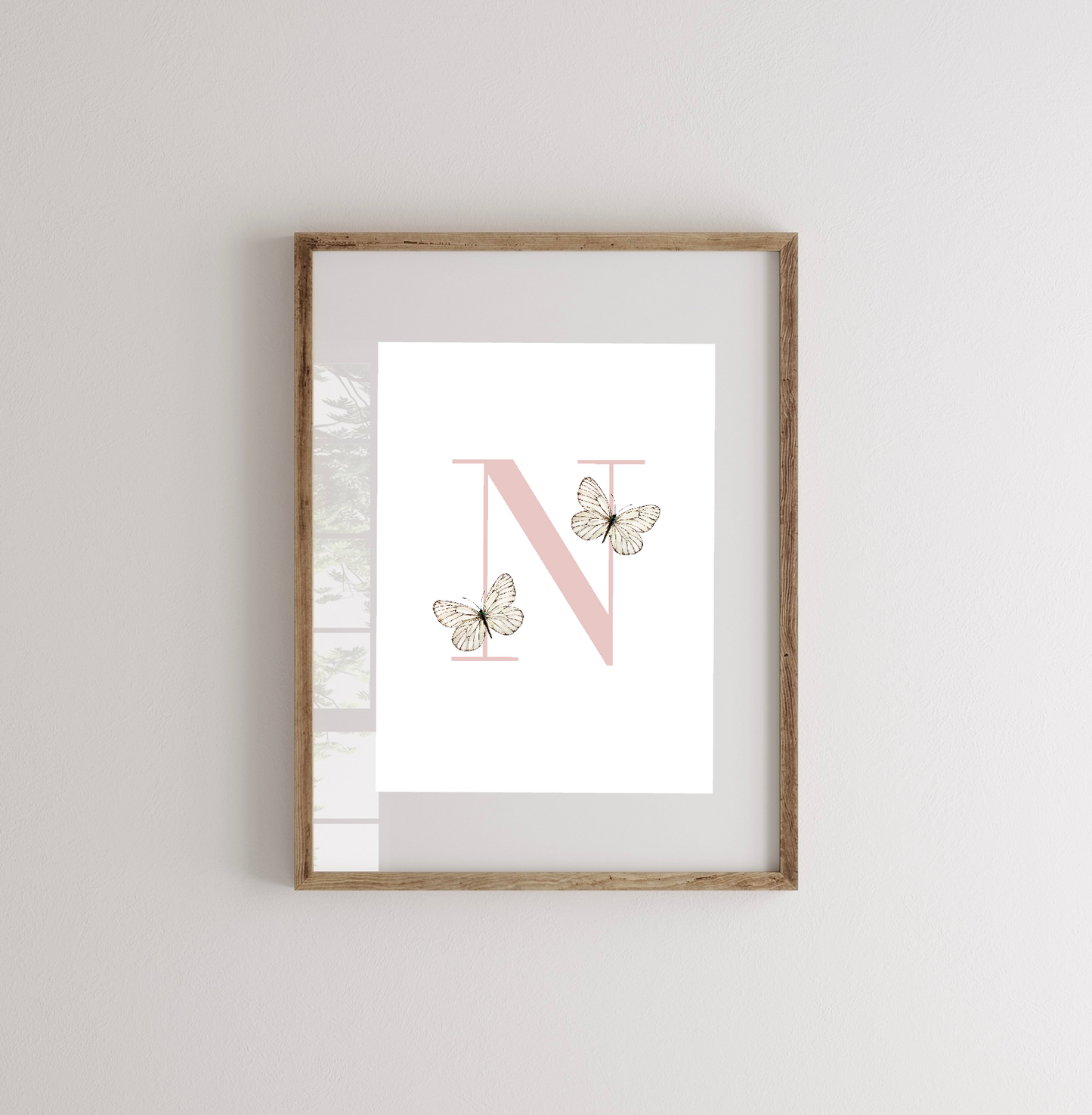 Lámina Inicial Nombre Mariposa (N)